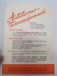Antitermo-Tulensuojamaali -myyntiesite / Elsdskyddsfärg
