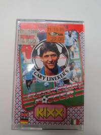 Commodore 64 / 128 Gary Lineker´s Super Star Soccer / Kixx -peli, C-kasetti