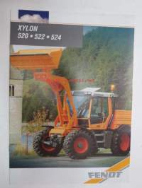 Fendt Xylon 520, 522, 524 traktori -myyntiesite saksaksi / tractor sales brochure, in german