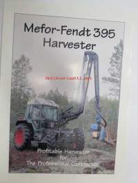Mefor-Fendt 395 Harvester -myyntiesite englanniksi / tractor mounted harvester, sales brochure in english