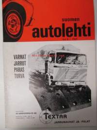 Suomen Autolehti 1969 nr 8, sis. mm. seur. artikkelit / kuvat / mainokset;   Ford Maverick, Kotimainen nivelbussi, Linja-auoliiton liittokokous, katso sisältö