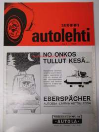 Suomen Autolehti 1969 nr 9, sis. mm. seur. artikkelit / kuvat / mainokset; Plymouth Barracuda 1970, Mercedes-Benz C 111, Uutuuksia Volvon 1970 malleissa, katso