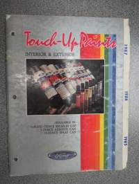 Ford USA 1985, -86, -87 Interior & Exterior Touch-Up paint color chart -värikartta korjausmaaleista