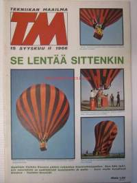 Tekniikan Maailma 1966 nr 15, sis. mm. seur. artikkelit / kuvat / mainokset; Valokuvauksen graafinen raetekniikka, Ydinvoimasähköä satelliitteihin, Hidemasa