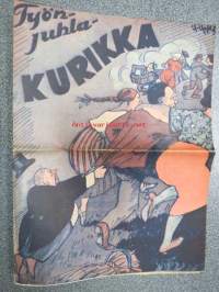 Kurikka 1924 nr 31-32 Työnjuhla-Kurikka, pila- ja satiirilehti