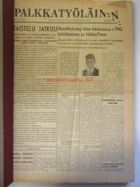 Palkkatyöläinen 1943 nr 1-26 sidottu vuosikerta - Sosiaalidemokraattinen Työläisnuorisoliitto äänenkannattaja