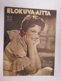 Elokuva-Aitta 1942 nr 21 sis. mm. seur. artikkelit / kuvat; Kansikuvassa Maria Holst - Wieniläisverta, Hairahtunut, Filmi ja kirjallisuutemme, Lasse Pöysti, Bette