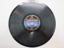 Columbia 16137 Willy Larsen and O. Tolonen - Suomen polkkaa / Rakkauuden (rakkauden) kaiho -savikiekkoäänilevy, 78 rpm