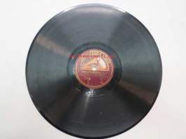 His Master´s Voice HMV X 2804 E. Rautavaara - Oi jos ilta joutuis / Laulu-Miehet - Lohdutus / Armaasta erotessa -savikiekkoäänilevy, 78 rpm