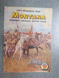 Montana 1964 Highway Map -tiekartta