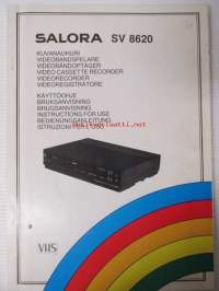 Salora SV 8620 Kuvanauhuri - Käyttöohje, Bruksanvisning, Instructions for use, Bedienungsanleitung