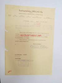 Suklaatehdas Hellas Oy, Turku, 19.10.1948 -asiakirja