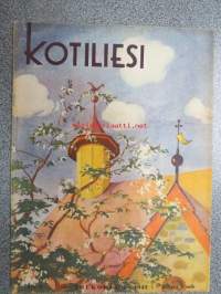 Kotiliesi 1942 nr 9, toukokuu I, sis. mm. seur artikkelit / kuvat / mainokset; Kansikuva Martta Wendelin, Siivoamme saippuattakin, kukkia, Jussi Komonen