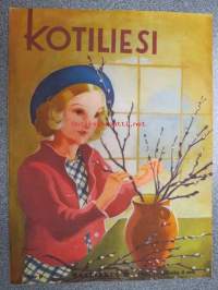 Kotiliesi 1942 nr 6, maaliskuu II, sis. mm. seur artikkelit / kuvat / mainokset; Kansikuva Martta Wendelin, Isänmaan laina, Entisajan kodikkuutta - Turku