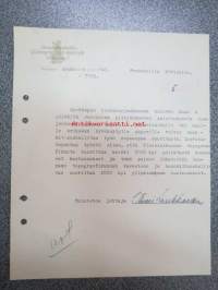 Maanmittaushallitus - Kartografinen toimisto, Helsinki, 5.6.1940 -asiakirja / firmalomake