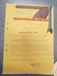 H. Moebius & Fils, Bale, Suisse, 13.6.1940 -asiakirja / firmalomake