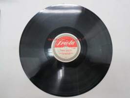 Triola T 4112 Helsingin Saalem-seurakunnan kuoro ja orkesteri - Kohta taivahan kellot jo soittaa / Pukuni hohtava -savikiekkoäänilevy, 78 rpm