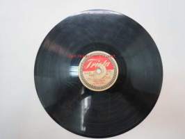 Triola T 4080 Pirkko Jaakkola - Keltaruusu / Pariisin taivaan alla -savikiekkoäänilevy, 78 rpm