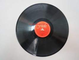 Triola T 8021 Kippari kvartetti - Pelimanni Olli / Iloinen kulkuri -savikiekkoäänilevy, 78 rpm