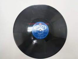 Decca SD 5399 Vieno kekkonen - Yö Hampurissa / Pärre Förars - O-La-La! -savikiekkoäänilevy, 78 rpm