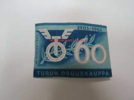 Turun Osuuskauppa 1901-1966 -tulitikkuetiketti
