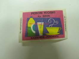 Peron kioski / Kalevantie - Peronkatu -tulitikkuetiketti