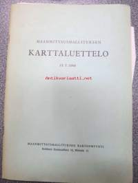 Maanmittaushallituksen karttaluettelo 15.7.1966