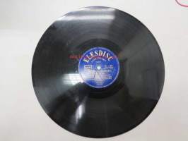 Elesdisc LS-63, Dave Cash - Les Fruilles Mortes / Bongo Bongo -savikiekkoäänilevy, 78 rpm, jidditshinkielinen?