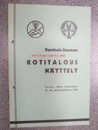 Varsinais-Suomen Kotitalous näyttely Turussa, Martin kansakoulussa 16.-18. päivinä heinäkuuta 1938 -ohjelmakirja