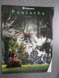 Husqvqrna 1992 Puutarha(työkoneet) / ruohonleikkurit -myyntiesite