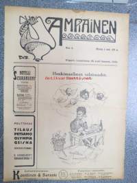 Ampiainen 1922 nr 2 -viipurilainen pila- & satiirilehti