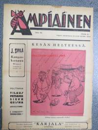 Ampiainen 1922 nr 15 -viipurilainen pila- & satiirilehti