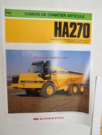 Komatsu HA270 -myyntiesite