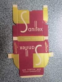 Sanitex - käyttämätön varmuusvälinepakkaus 1930-luvulta