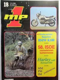 MP 1 lehti 1983 nr 18 -Moottoripyörälehti, katso sisältö kuvista tarkemmin.