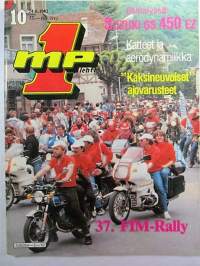 MP 1 lehti 1982 nr 10 -Moottoripyörälehti, katso sisältö kuvista tarkemmin. 37. FIM-rally.