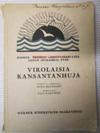 Virolaisia kansantanhuja - Suomen naistenliikuntakasvatusliiton julkaisuja XVIII