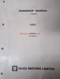 Isuzu Workshop manual TF Series 1989 - 5 osainen -mm. Axle, Manual transmissions (MSG-T Type), Specials tools, Clutch, Heating and air conditioning, General