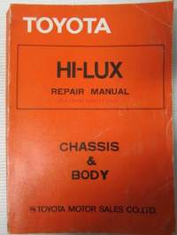 Toyota Hilux Repair Manual Chassis & Body - Korjaamokäsikirja
