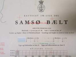 Kattegat SW,-Lige Del Samsø Bælt - Merikartta