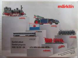 MÄRKLIN Samlat utbud/Samlet program 1992/93 SV-DK - tuoteluettelo