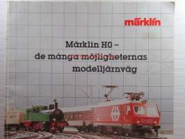 MÄRKLIN HO - de många möjligheternas modelljärnväg 1984/85 SV - tuoteluettelo