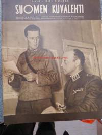 Suomen Kuvalehti 1941 nr 42, uusia everstejä - Kurt Bruncrona, Väinö Paananen, Herman Uimonen, Jarl Wulff, Karl Mandelin, Veikko Räsänen, Arvo Saloranta,