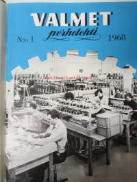 Valmet Perhelehti 1968 sidottu vuosikerta, katso sisältö kuvista tarkemmin