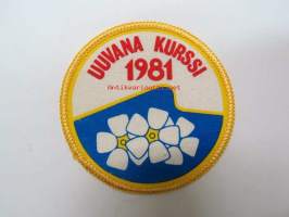 Uuvana kurssi 1981 -hihamerkki