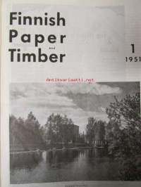 Finnish Paper and Timber 1951 -sidottu vuosikerta 