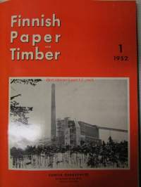 Finnish Paper and Timber 1952 -sidottu vuosikerta - sis. 