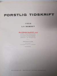 Forstlig Tidskrift 1934, metsäalan ammattilehti -sidottu vuosikerta