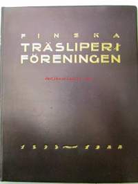 Finska Träsliperiföreningen 1893-1922 -kokonahkainen lahjasidos nr 24/25 (tarkoitettu jaettaviksi teollisuuslaitosten suurimmille omistajille)