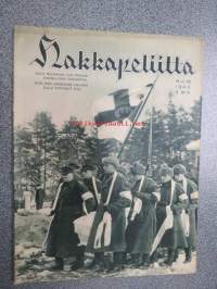 Hakkapeliitta 1940 nr 18, sis. mm. seur. artikkelit / kuvat / mainokset; Kansikuva sankarihautajaiset, Karjalaisten kokous, Pilvestä pudonneiden historiaa, Tahko -